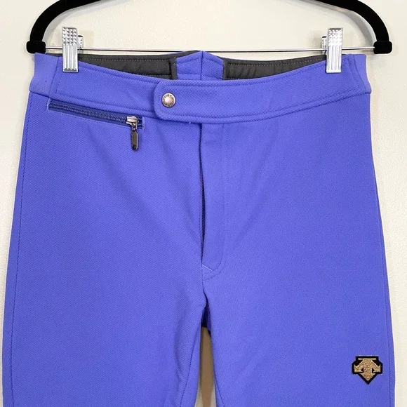 Descente Women's Purple Blue Snow Ski Sportswear Giselle Pants Size 34R